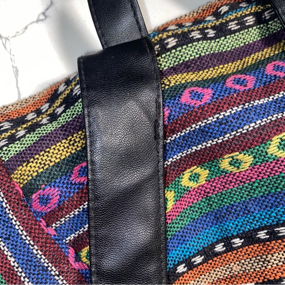 Multicoloured women’s backpack - Picture 2 of 11